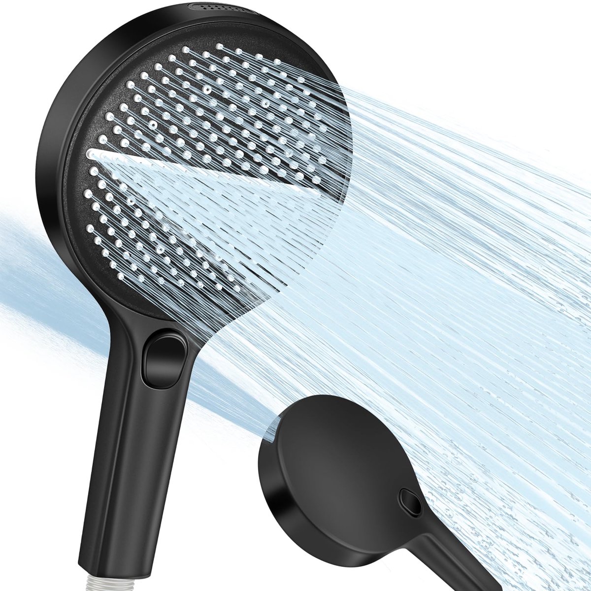 SnelShoppen - Douchekop, Hoge Druk, Grote Handdouche, 150 mm, Waterbesparende Regen Douche, 4 Jets, XXL, Drukverhogend, Douchekop, Eenvoudige Aanpassi