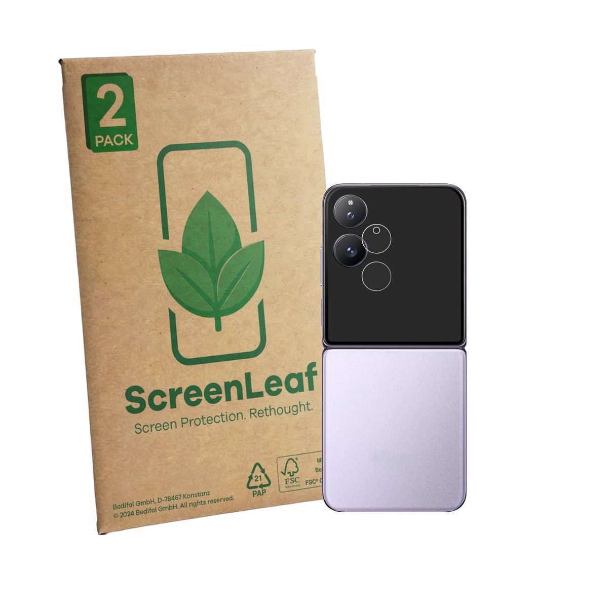 2 Stuks Screenprotector voor Xiaomi MIX Flip (ALLEEN Camera) - Hoogwaardige Beschermfolie transparant