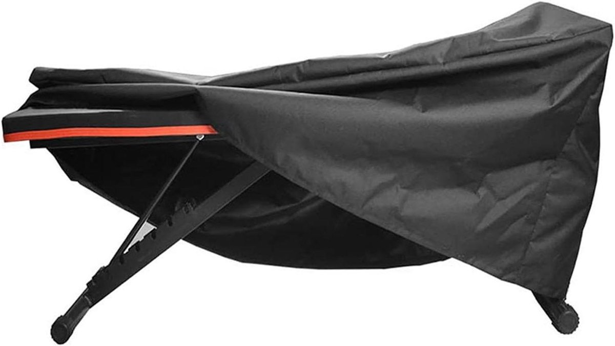 Trainingsbank Hoes - Sit up board cover - Bescherming apparatuur - Waterdicht Oxford stof - 127x58x44cm - Zwart