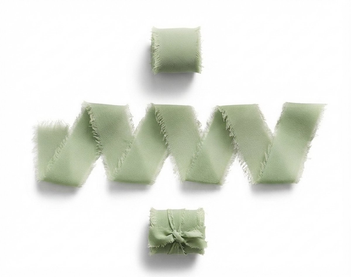 Livatto Chiffon Lint Groen - 3 Rollen 2,5 cm x 6,4 m - Cadeaulint voor Bruiloft, Boeket, Cadeauverpakking en DIY