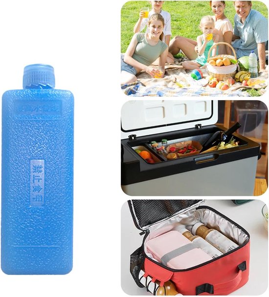 Herbruikbare IJspakketten - Voedselkoeling - Lunchbox Koelen - Directe Koeling - Middelgroot - Blauw — afbeelding 5