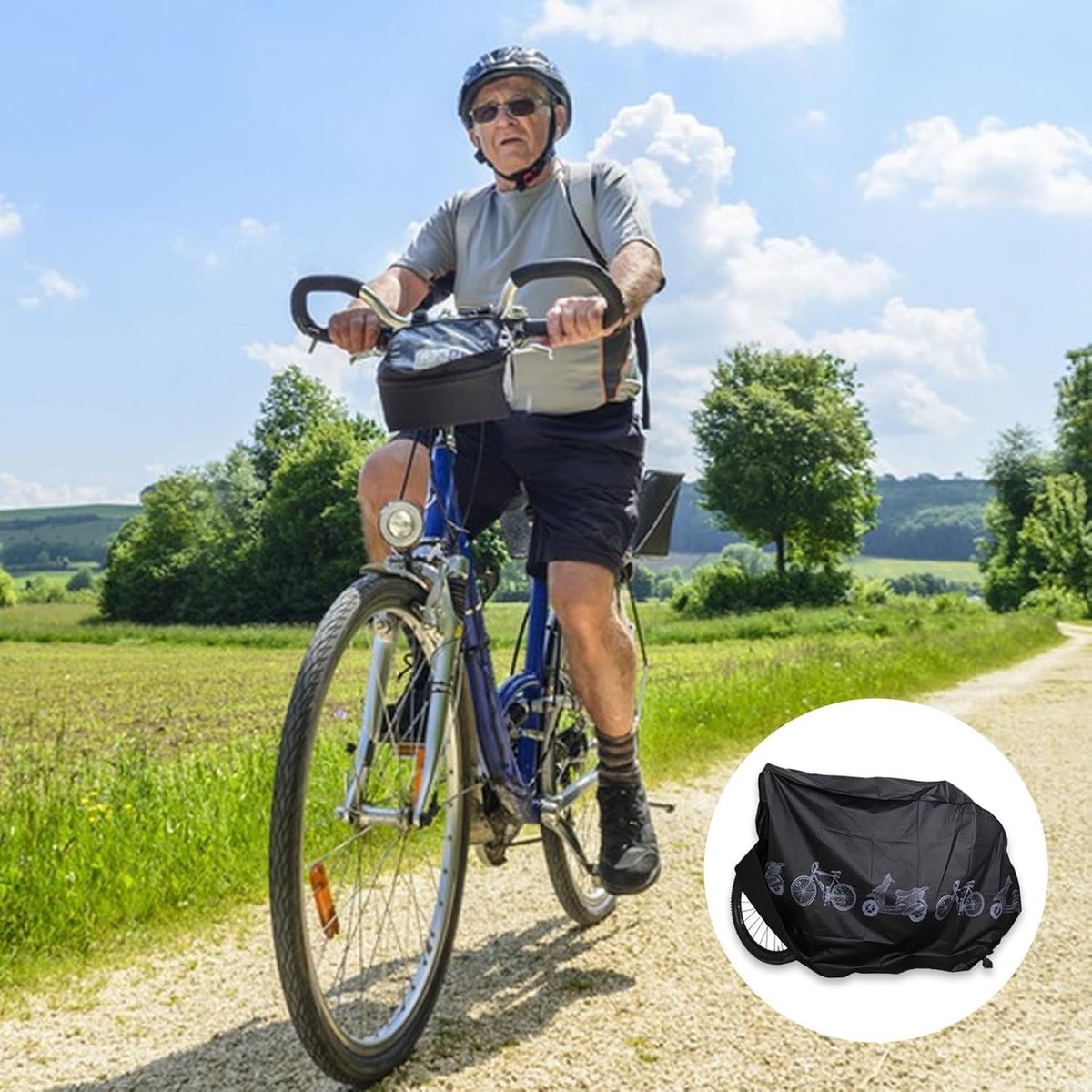 Fietsafdekking met 2 Stuks - Waterbestendig en Stofwerend - UV en Regenbescherming voor Buiten en Garage