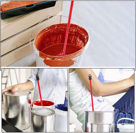 Mixer Opzetstukken - Mixstaven - Mengen van Materialen - Efficiënt en Snel - 42 cm Lengte - Rood — afbeelding 5