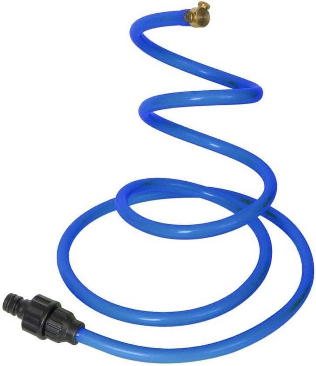 SnelShoppen - Spuitnevelkoeling Buitenvernevelaar met 2 Koperen Sproeiers - Mistkoelsysteem Tuinsproeier 2 Meter voor Buitengebruik, Perfect voor Tuin