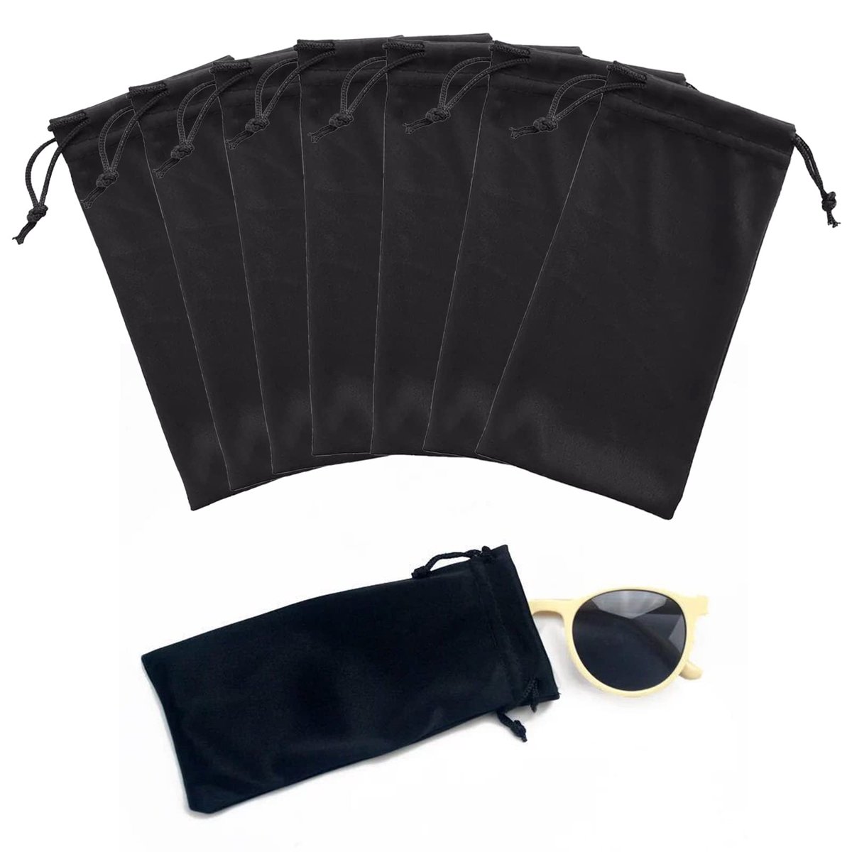 Dailygoods - Bril Etui - Soft Case voor Zonnebril met Trekkoord