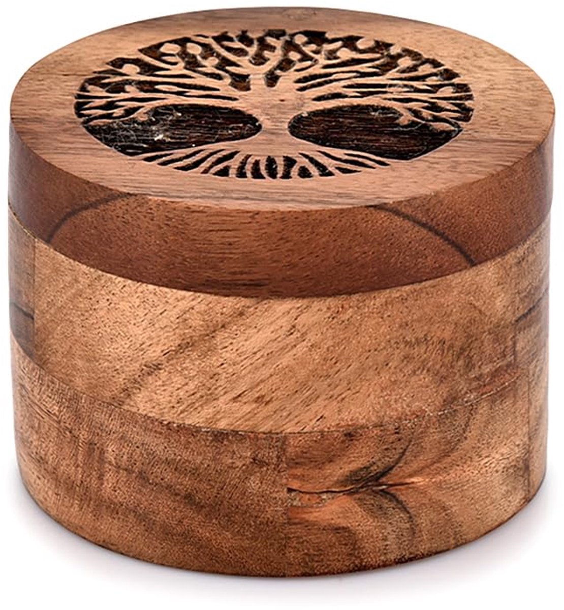 Dailygoods - Houten Kattenurn voor As en Herinneringen - 8,89 cm x 8,89 cm