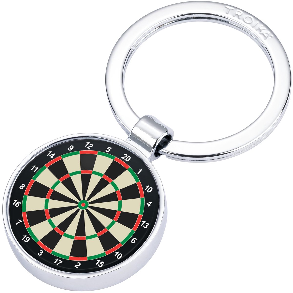 Dailygoods - Darts Sleutelhanger - Gegoten Metaal, Perfect Cadeau voor Dart Fans