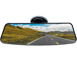 Binnenspiegel Vervanging - Achteruitkijkspiegel Auto - Veiliger Rijden - Anti-Verblinding Zuignap - 25 cm - Groot