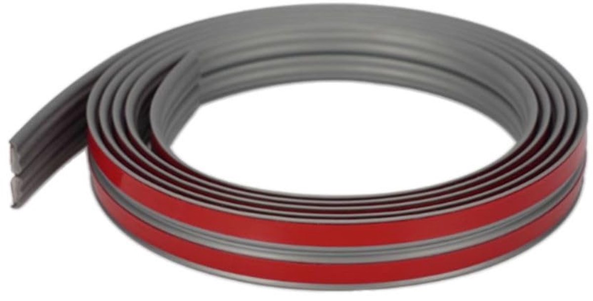 Dailygoods - 3m Grijze Flexibele Hoekstrip voor Tegelvloeren en Meubels - Zelfklevend en Beschermend