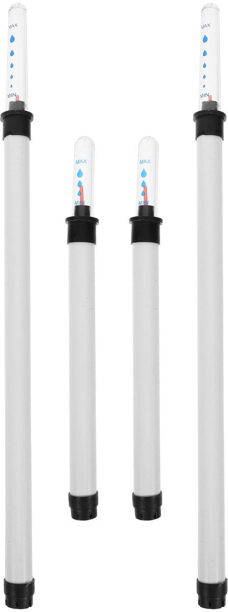 Dailygoods - Watermeter voor Binnenplanten - Set van 4 Plastic Vochtmeters voor Hydroponische Planten