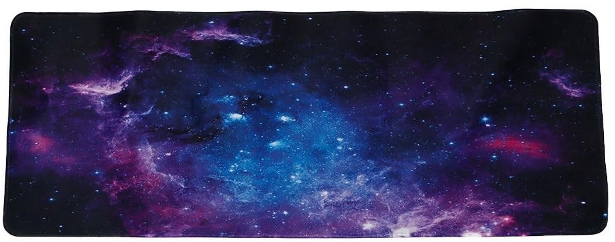 Dailygoods - Galaxy Print Gaming Muismat - Groot, Paars met Antislip Ondergrond