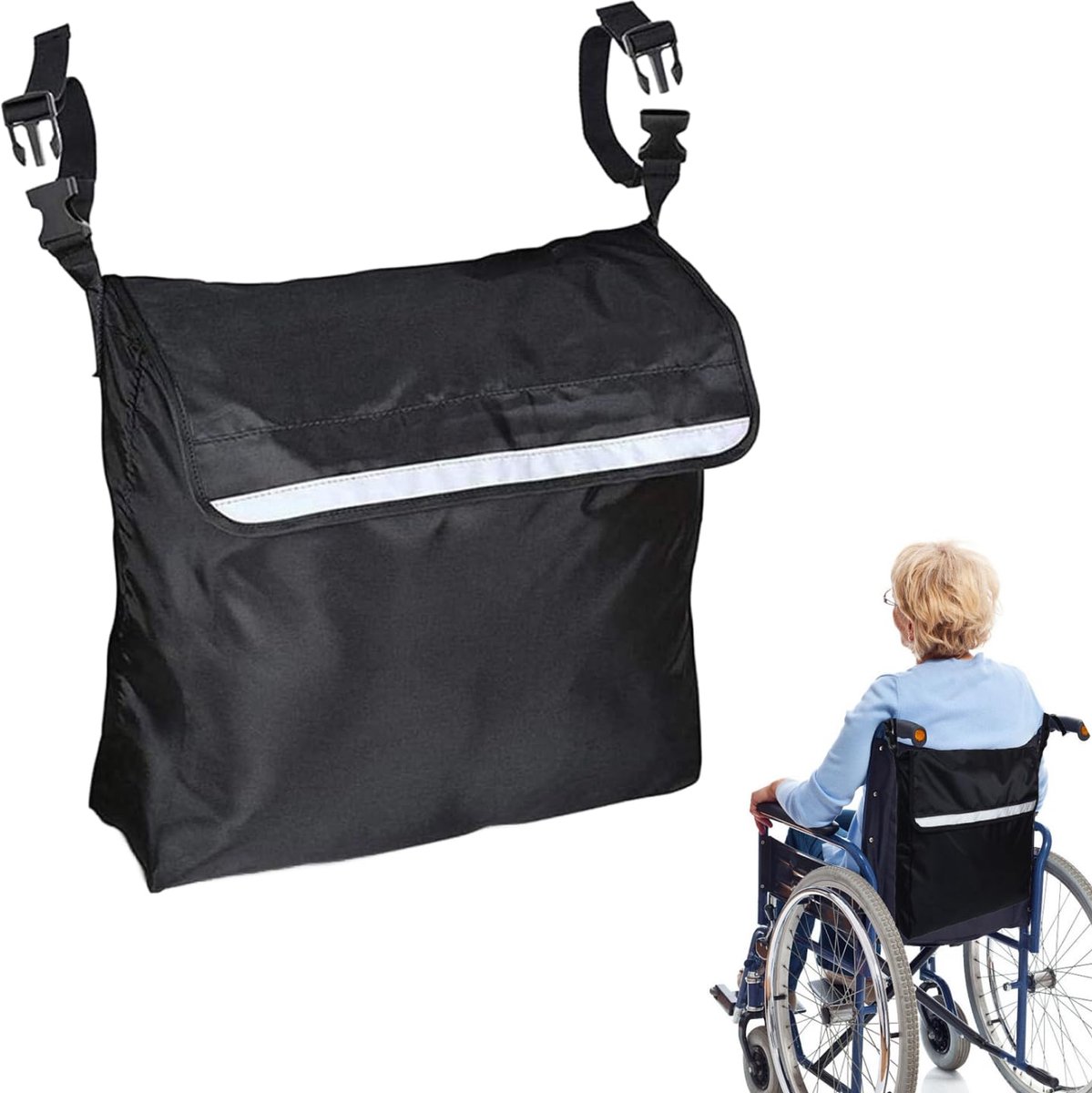 Dailygoods - Waterdichte Oxford Stoffen Rollstoel Opslagtas voor Veilig Transport