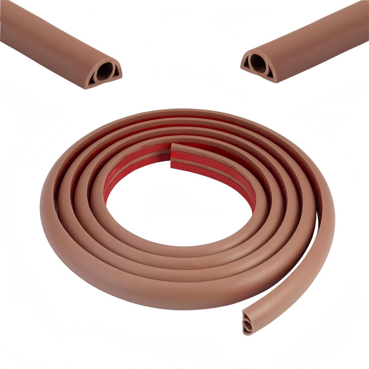 Dailygoods - 2 m Flexibele Kabelgoot - Zelfklevende Kabeldoorvoer voor Thuis en Kantoor