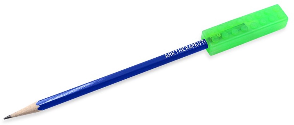 ARK Therapeutic kauwbare potloodtopper sensorisch speelgoed groen.