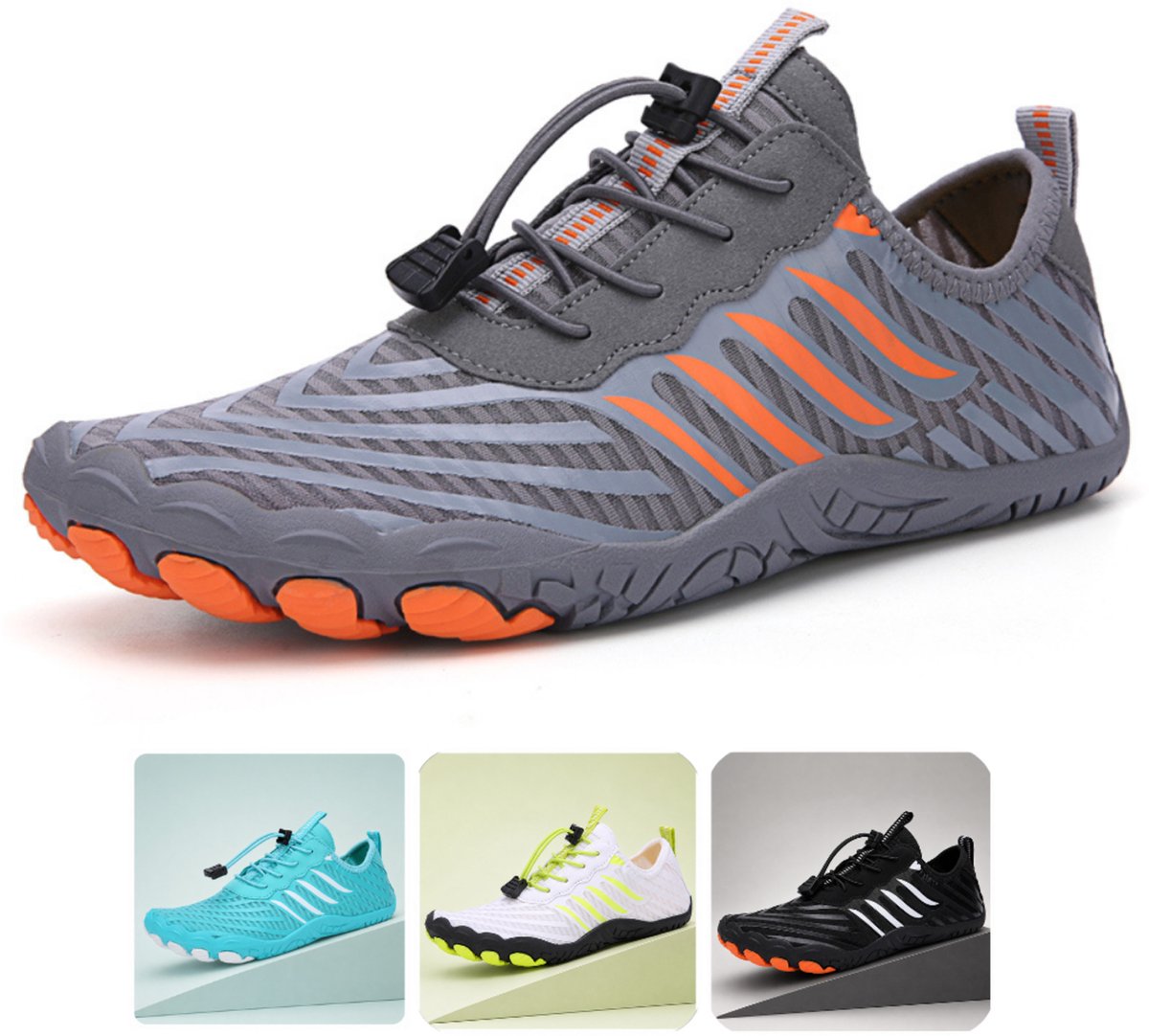 DOTALES - ActiveStep barefoot schoenen Grau-Orange 43