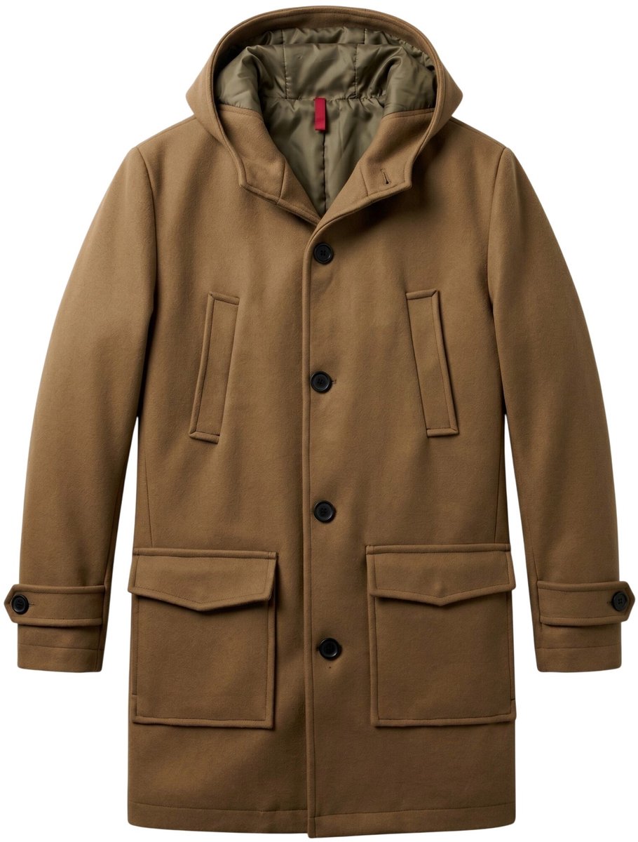 Trenchcoat Heren - Parka Heren Winterjas - LF8931 - Bruin - Maat XS