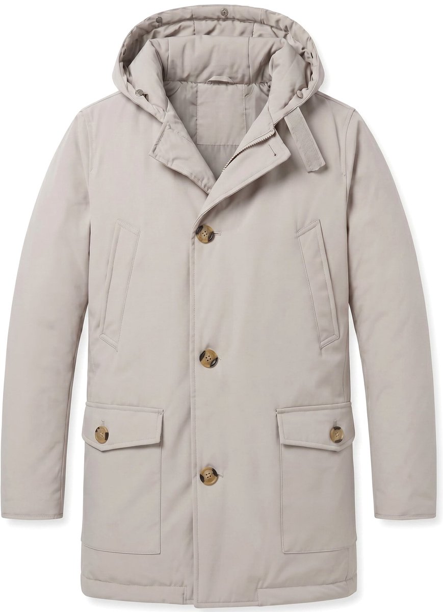Parka Heren Winterjas - Heren Winterjas - LF7101 - Beige - Maat S