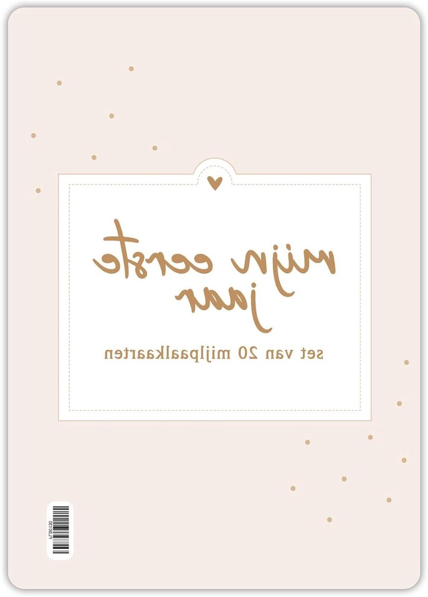 Mijlpaalkaarten Baby - Herinneringskaarten Baby - Momenten Vastleggen - Zeer Complete Set - A6 Formaat - Beige