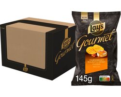 Lay's Gourmet Camembert, Walnut & Honey - Chips - 12 x 145 gram