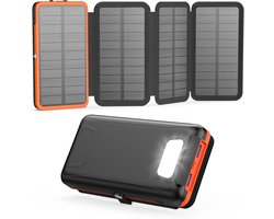 Blynk Solar Powerbank 25.000 mAh met vier uitklapbare zonnepanelen