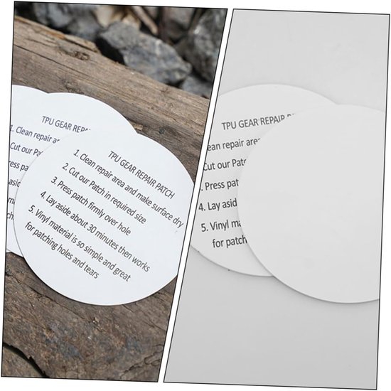 Reparatiedoekjes - Waterdichte stickers - Outdoor reparatie - Transparant TPU materiaal - 5 stuks - Transparant — afbeelding 2