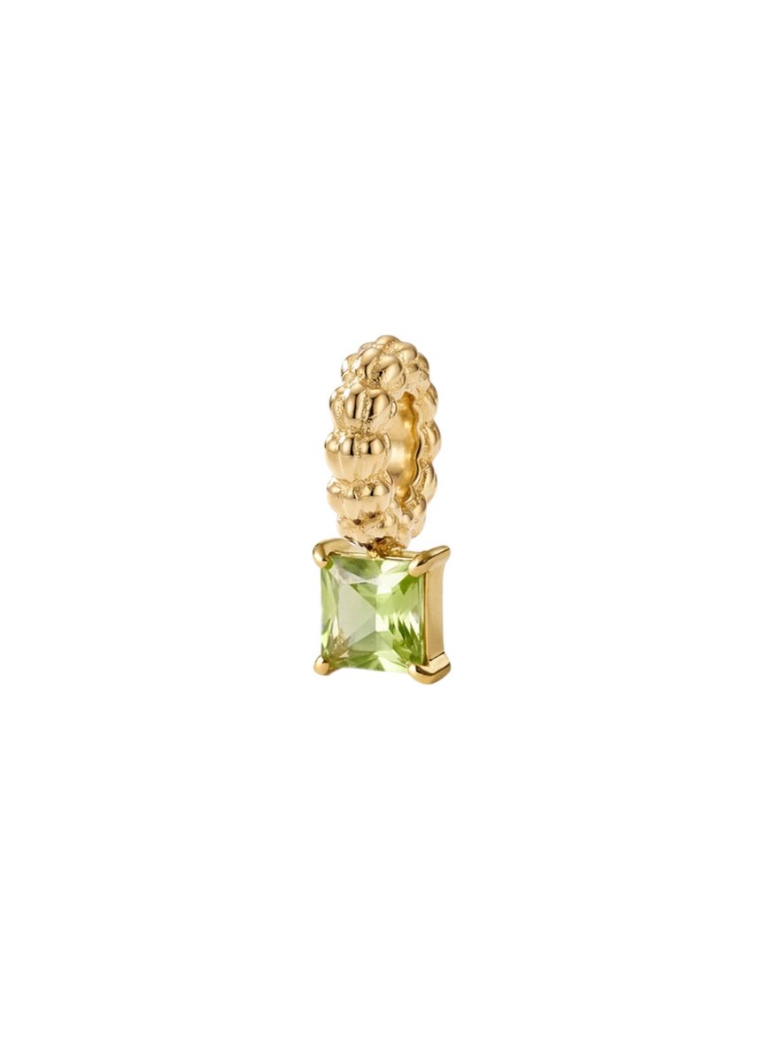 PURELEI Bedeltje LEI Geboortesteen Augustus Peridot