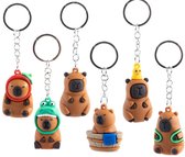 Sleutelhanger kapibara - kapibara - sleutelhanger- set van 2 sleutelhangers