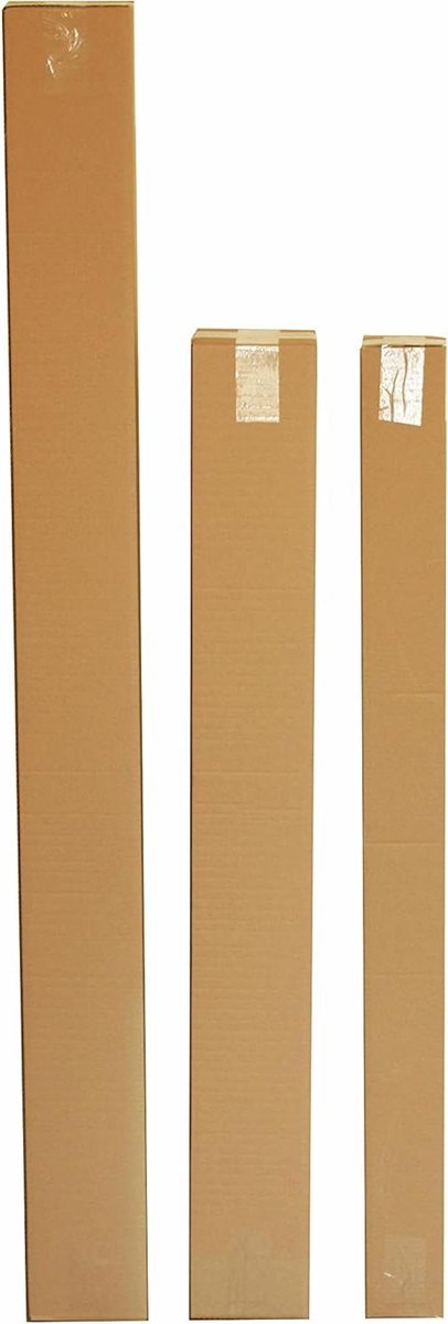 Kartonnen Vouwdozen - Verzenddozen Verpakkingen - Veilig Verzenden - Eengolvend Fefco 0201 - 30x30x120 cm - Bruin