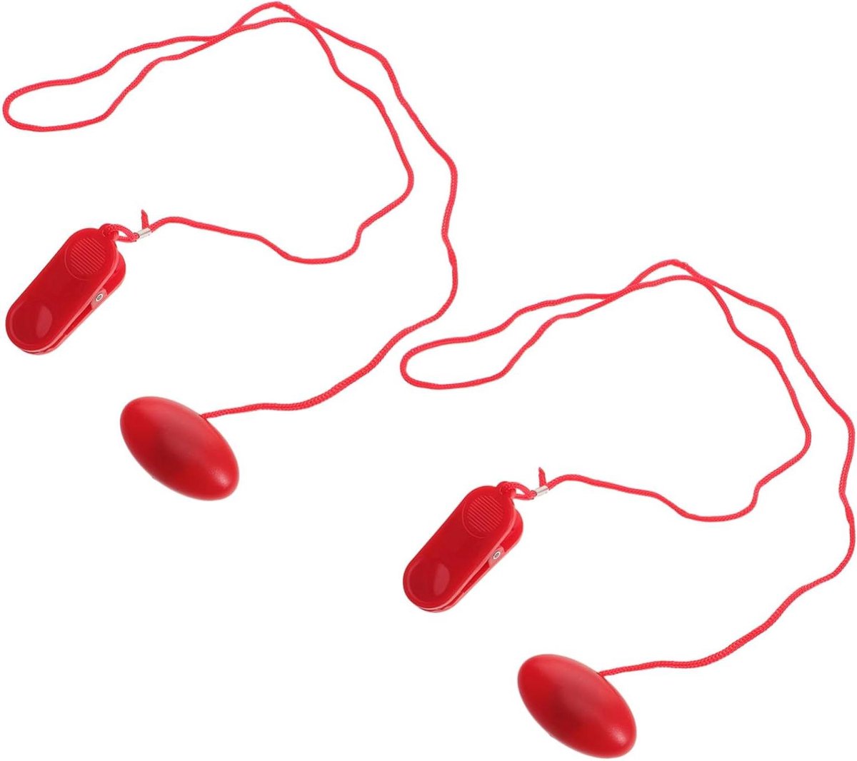 Loopband Sleutel - Magneetsleutel Veiligheid - Fitness Veiligheid - Universele Compatibiliteit - 12 cm - Rood
