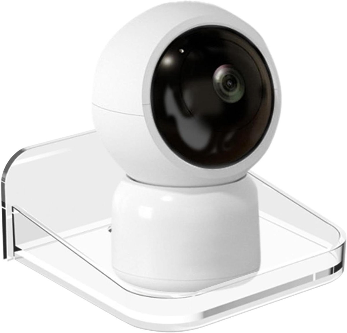 Baby Monitor Plank - Camera Houder - Veilige Plaatsing - Zonder Boren - 48 x 111 mm - Transparant