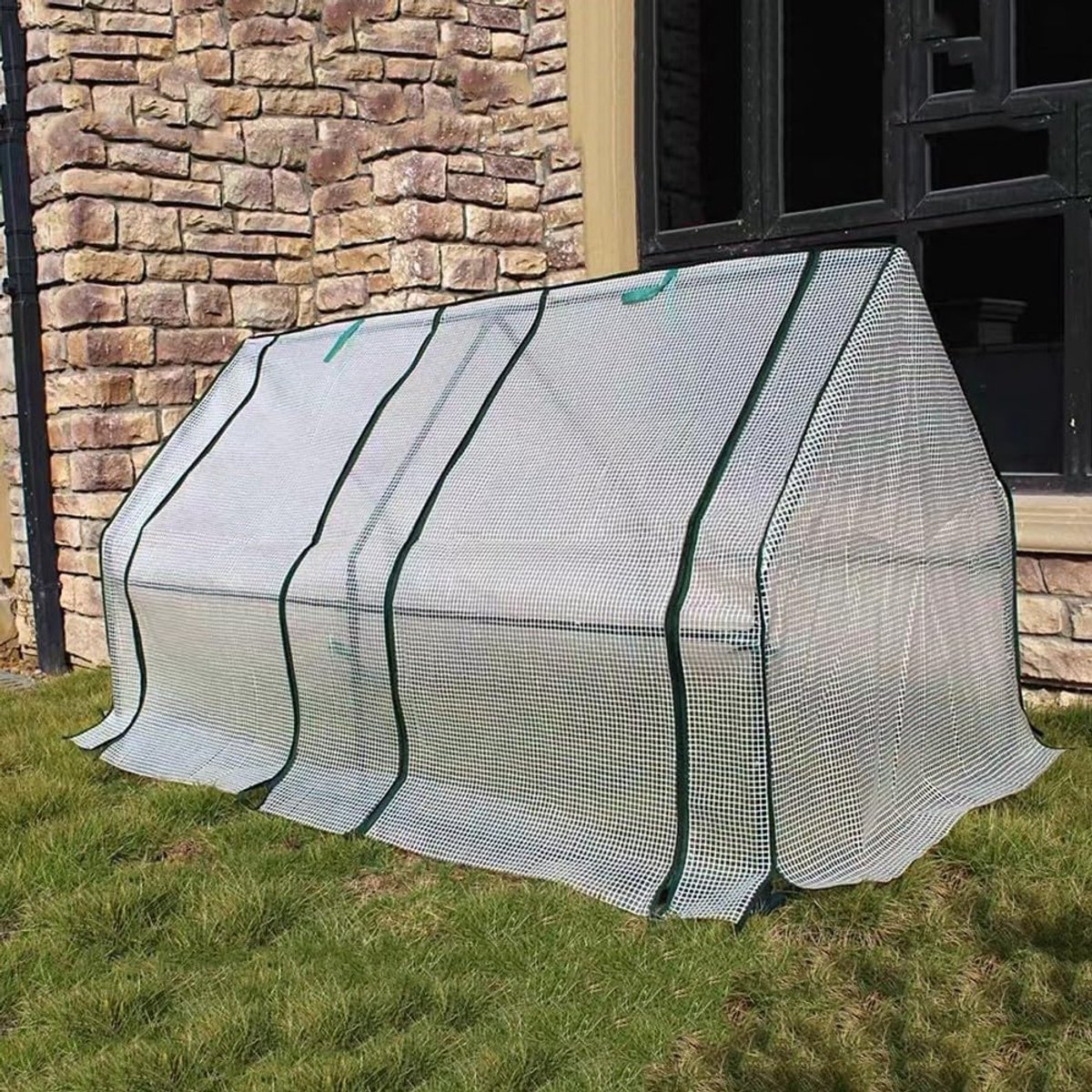 Mini Kas Cover - Tuin Tent - Planten Beschermen - Draagbaar Ontwerp - 180x90x90 cm - Wit