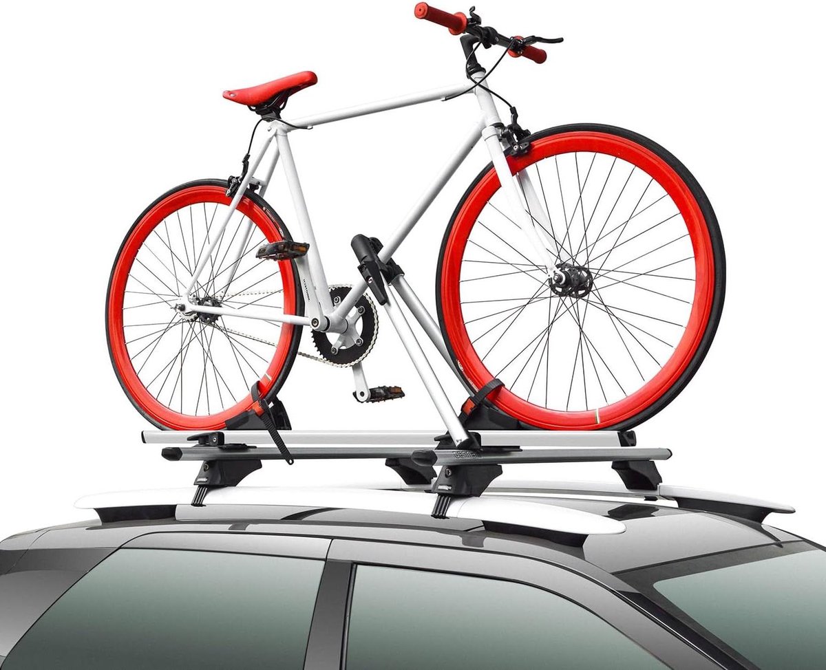 Fietsendrager - Dakdrager Fietshouder - Fietsen Vervoeren - Easy Snap Montage - 135 x 26 x 10 cm - Zwart