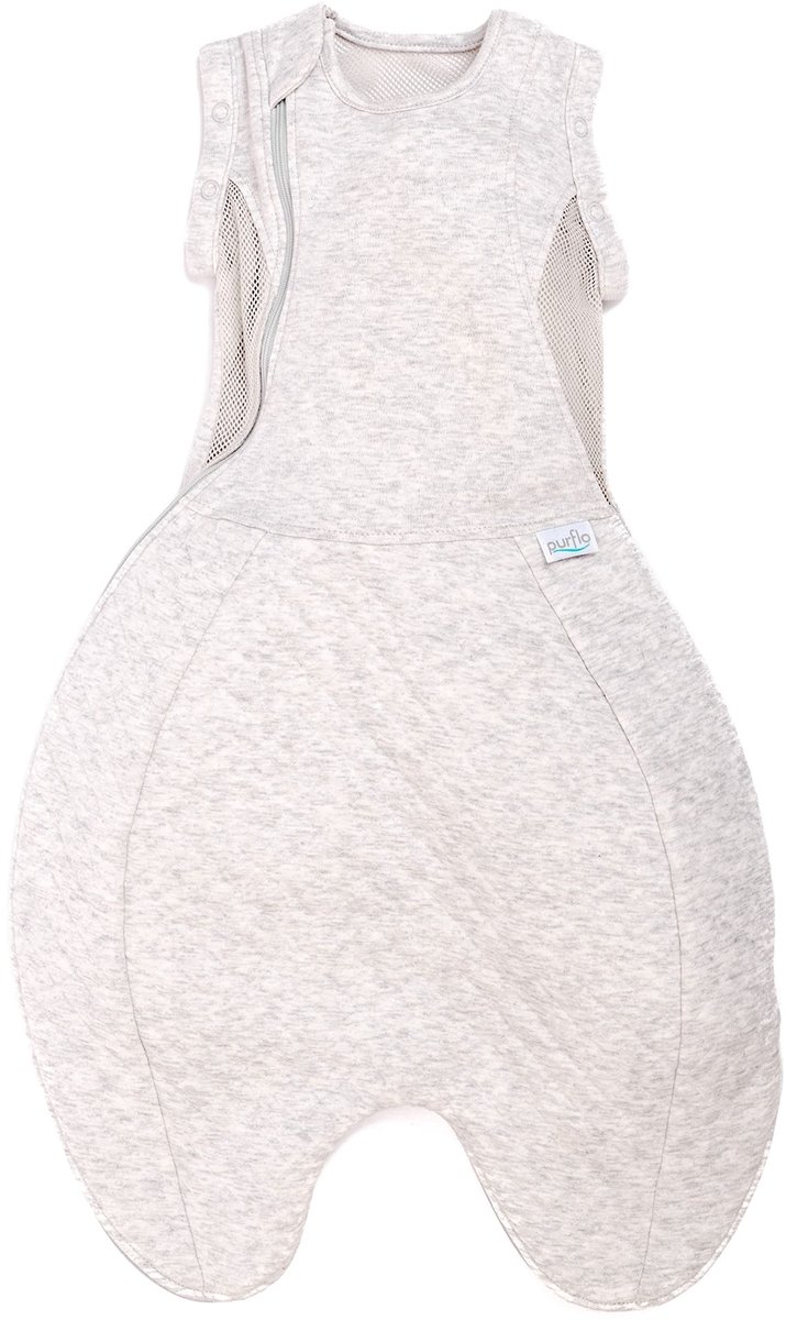 SnelShoppen - PurFlo Inbakeren voor Slapen - Babyslaapzak 2,5 Tog - 0-4 Maanden - Ademende Pasgeboren Slaapzak - Groeit Mee met je Baby - Armen In of