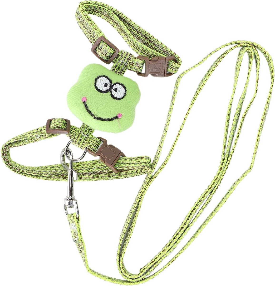 Kattentuig en Riem - Kattenvest Harnas - Buiten Wandelen - Verstelbaar EscapeProof - S 16-28cm Nek - Groen