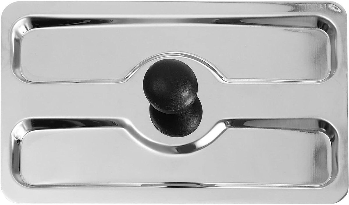 Broodrooster Deksel Broodbakmachine Deksel Bescherming Broodrooster Roestvrij Staal 15x10x4cm Zilver