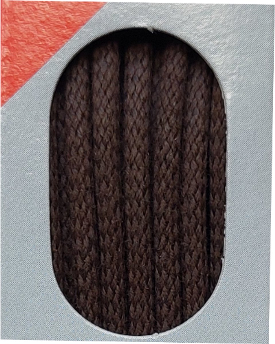 Bob Veter - Donker Bruin - Dun Rond - Wax - Lengte 150 cm - Dikte 2,5 mm - Schoenveter