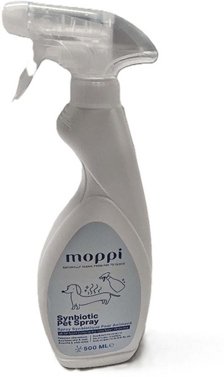 Petsolution -SYMBIOTIC PET SPRAY voor dieren en hun omgeving - alle haartypes - 500 ml - verminderd geuren en allergenen afkomstig van huidschilfers , urine ,speeksel,... op uw hond / dier en de omgeving