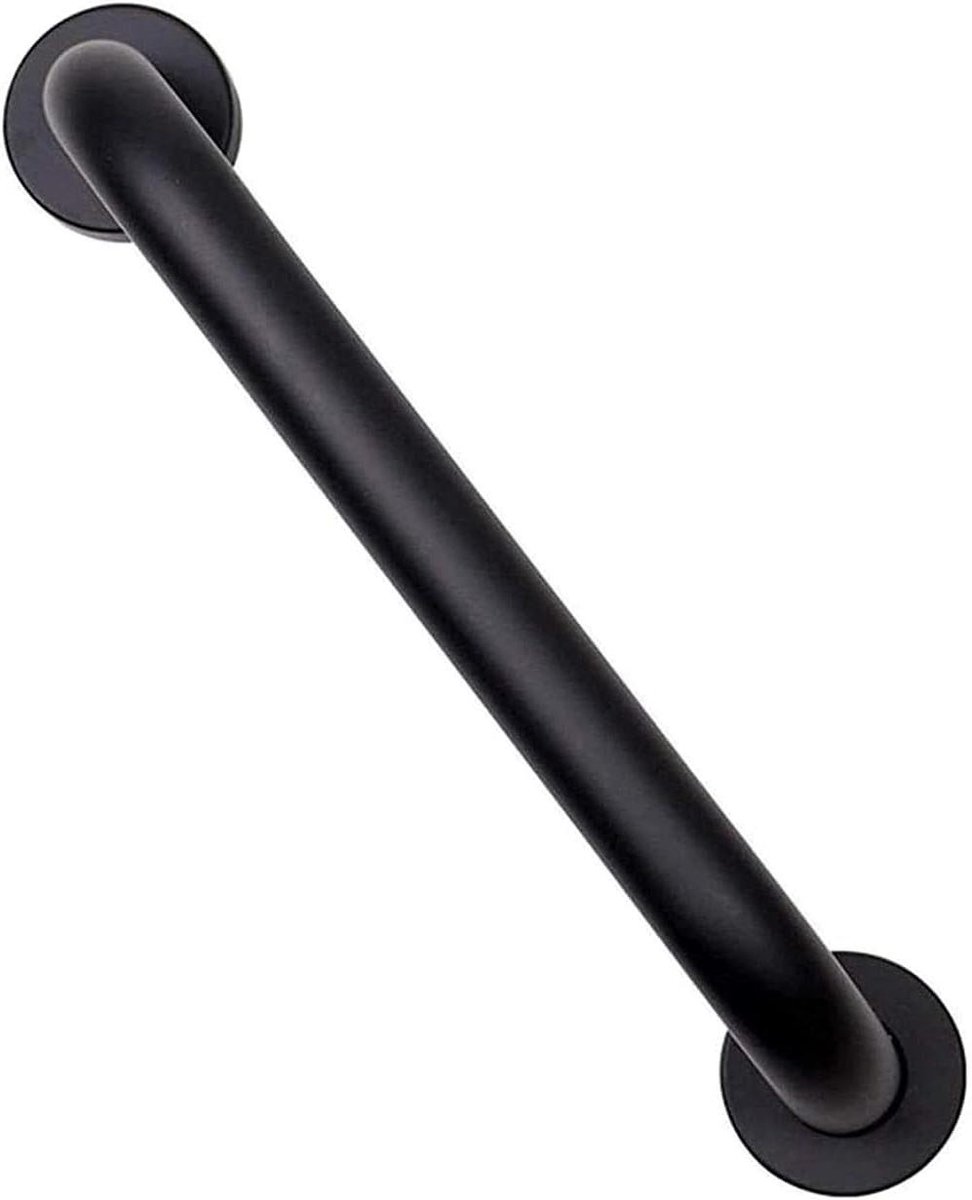 Badkamer Handgrepen - Douchestang Leuning - Valpreventie - Antislip Gekarteld Oppervlak - 40 cm - Mat Zwart