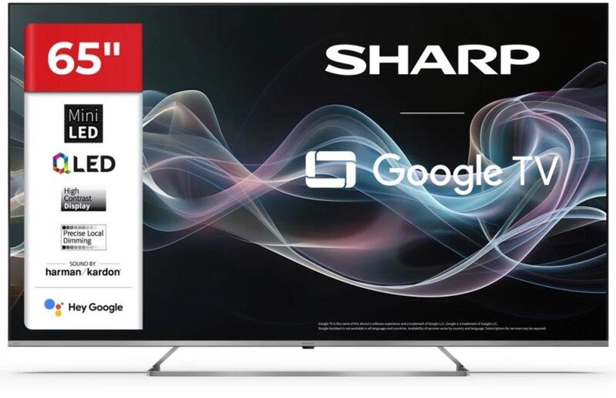 SHARP 65JP7265E - 65 inch tv- 4K Ultra HD QLED MiniLED Google TV™