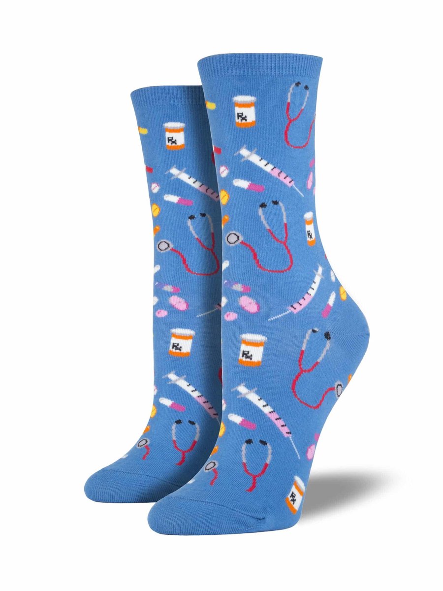 Socksmith dames sokken medische blauw 36-40