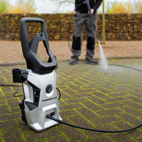 Hogedrukreiniger - Reinigingsapparaat - Terras Schoonmaken - 1800 Watt Vermogen - 140 Bar - Grijs — afbeelding 2