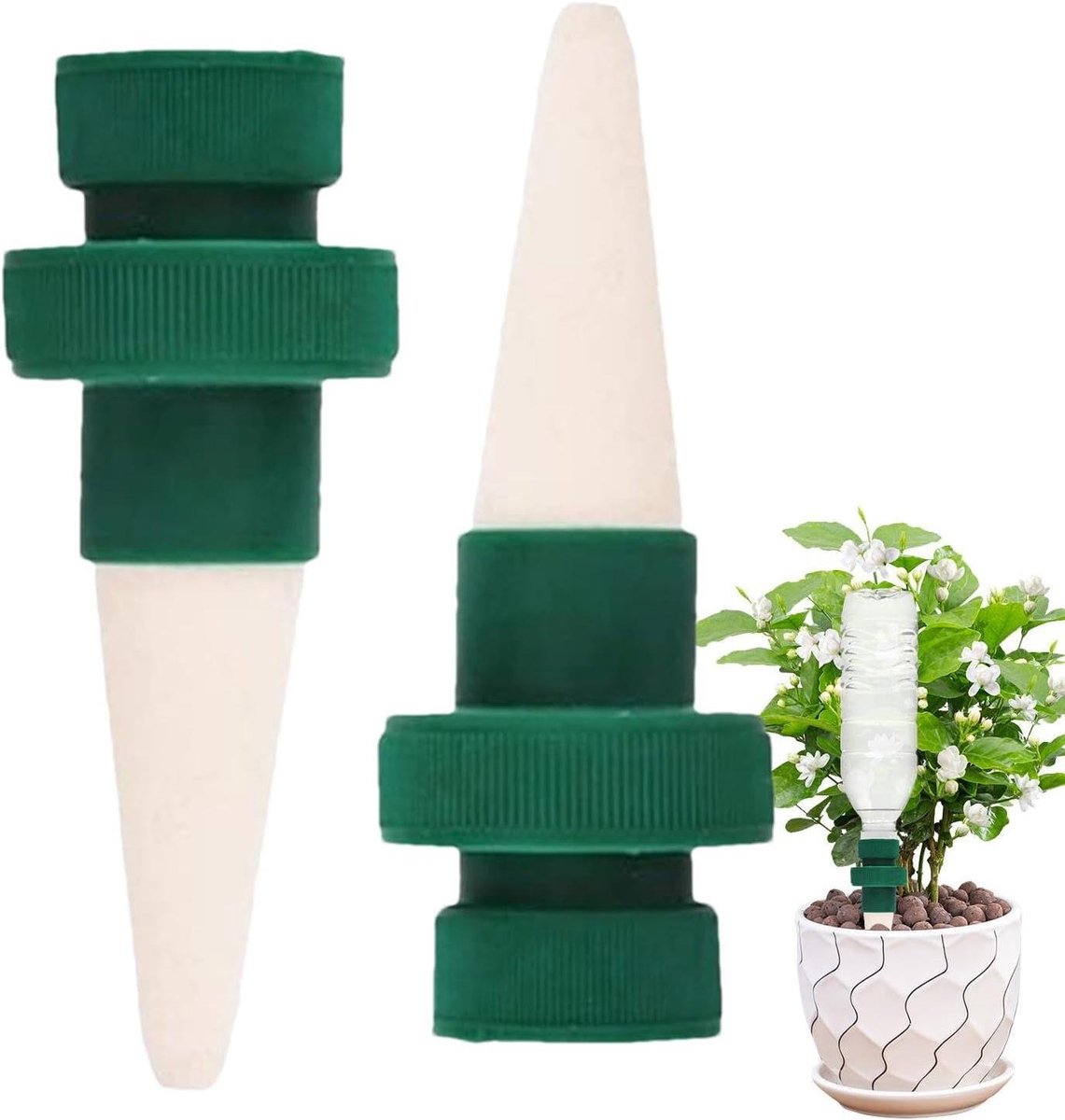 Zelf Watergevende Spikes - Automatische Druppelaars - Planten Verzorgen - Stevig en Kleurvast - 10.5 x 8 x 3 cm