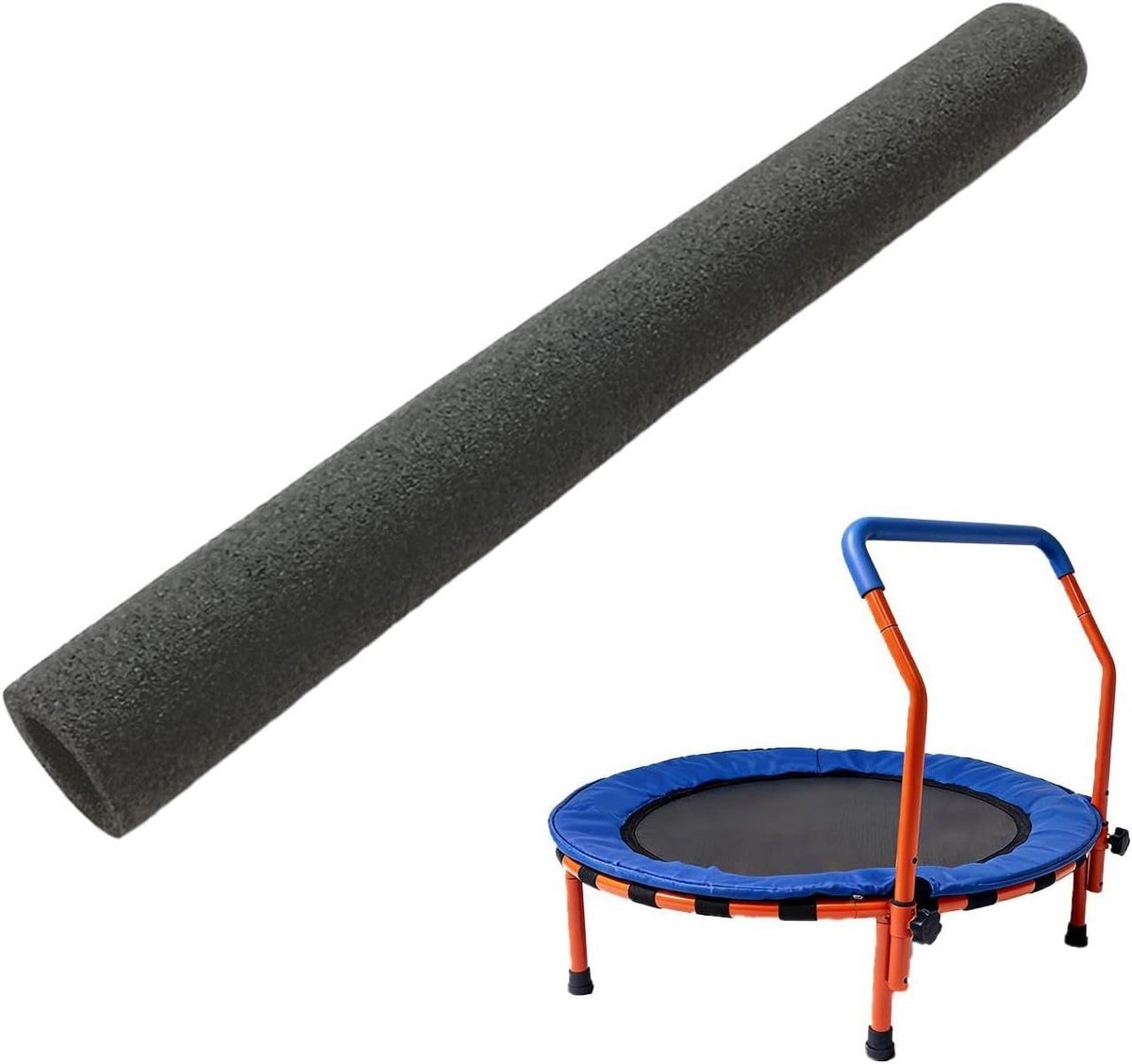 Trampoline Schuim Paalhoezen - Paalbeschermers Trampoline - Veiliger Springen - Waterdicht Schuim - 25 cm Diameter - Zwart