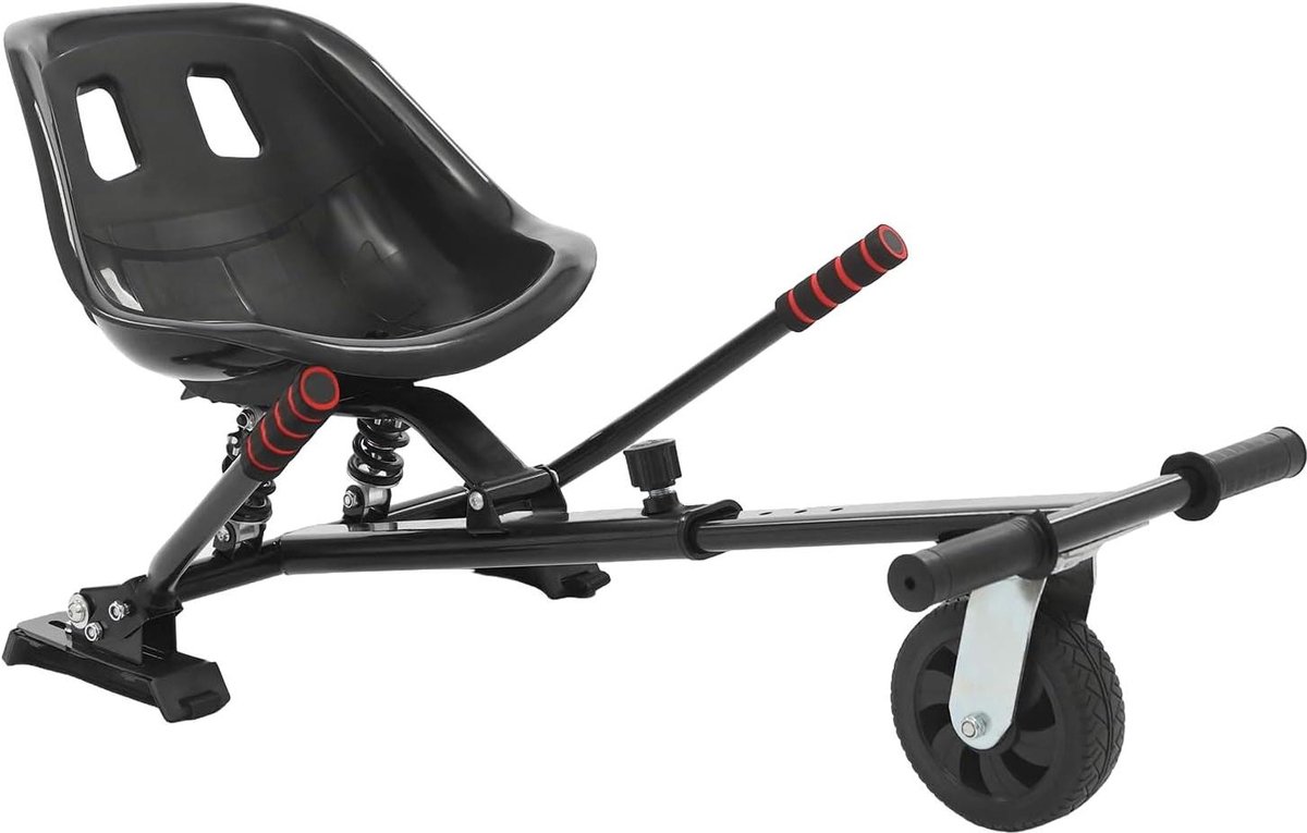 Hoverboard Zitje - Scooter Zadel - Buiten Spelen - Verstelbaar Ontwerp - 70-95 cm - Zwart