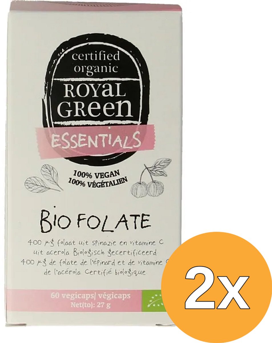 2x Royal Green Folate Bio (60 vega capsules)
