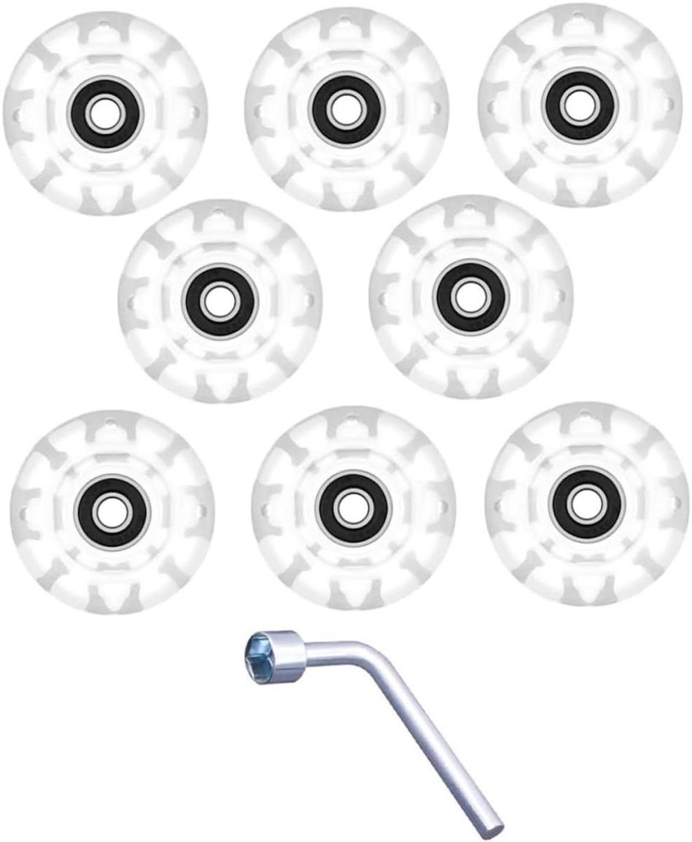 Lichtgevende Wielen Skate Wielen Skeeleren Zelf-verlichtend 8 stuks Meerkleurig