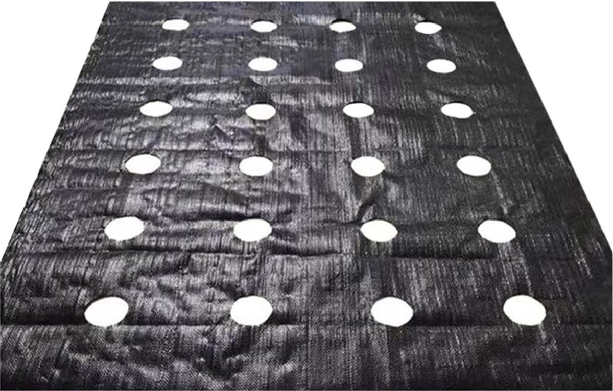 Onkruidbarrière Bodembedekker - Anti-grasfolie Mulch - Tuinonderhoud Voorkomen - Waterdoorlatend Materiaal - 1x20 meter - Zwart