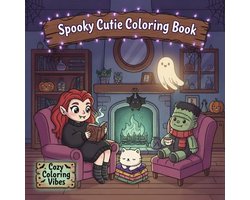 Spooky & Creepy Cozy Coloring Spaces- Spooky Cutie Coloring Book