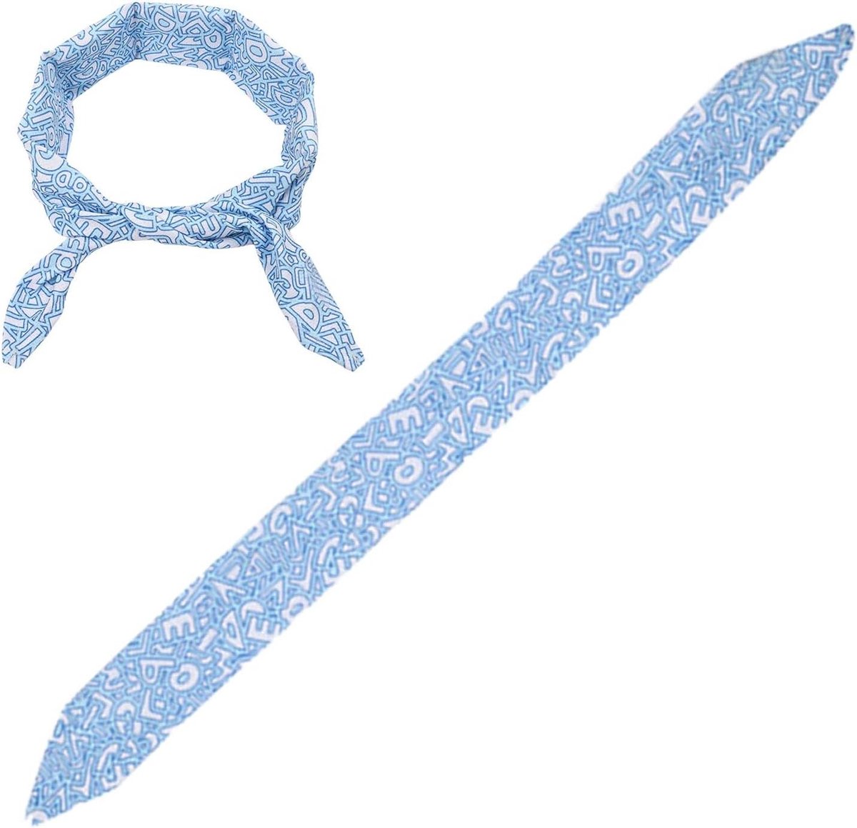 Honden Koelbandana - Honden Sjaal Huisdier - Hitte Verlichten - Directe Verfrissing Zonder - M - Blauw
