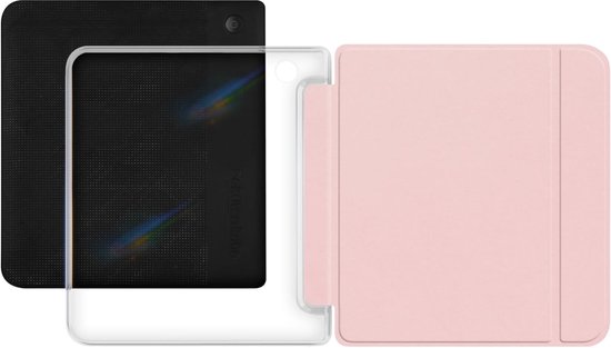 Kobo Libra Colour Hoesje - E-reader Cover - Bescherming E-reader - Met Handriem - 7 inch - Roze van Kobo — afbeelding 5
